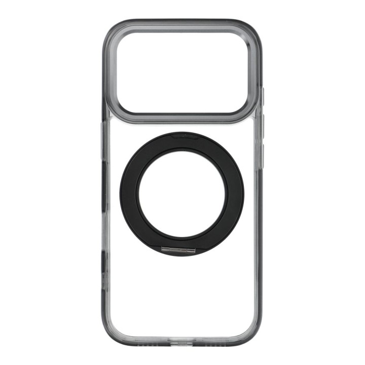 Case for iPhone 18 Pro / 17 Pro Frame Circle Stand compatible with MagSafe black