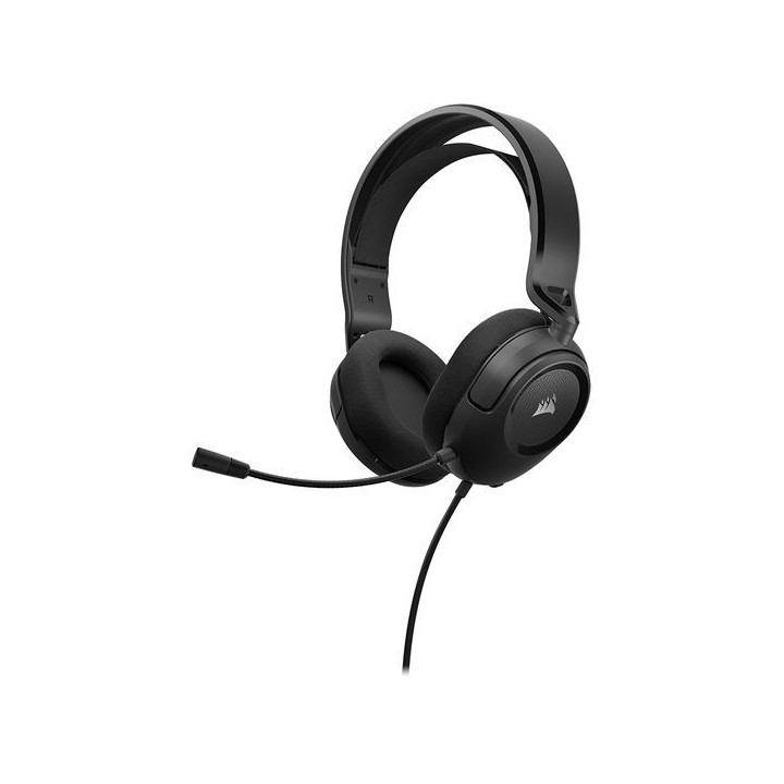 Wired on-ear headphones Jack 3,5 mm with microphone Corsair HS35 V2 Carbon black
