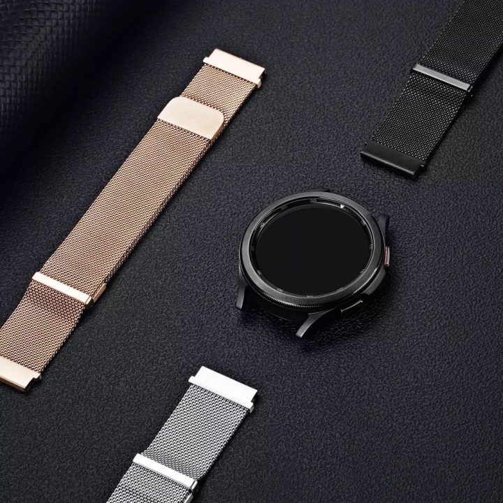 DUX DUCIS strap MILANESE magnetic stainless steel 20 mm gold