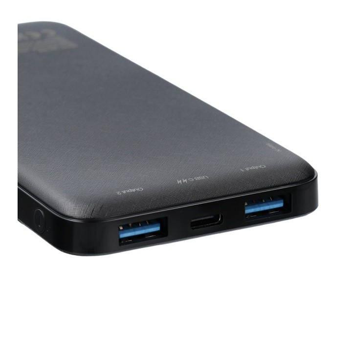 Повербанк Charmast W1056 3A 10000 mAh LCD черный