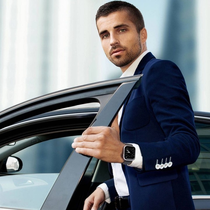 DUX DUCIS ремінець MILANESE магнітний з нержавіючої сталі для Apple Watch 38 / 40 / 41 mm чорний