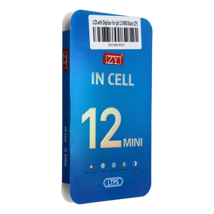 Display for iPhone 12 Mini with touch screen black (ZY-LTPS)