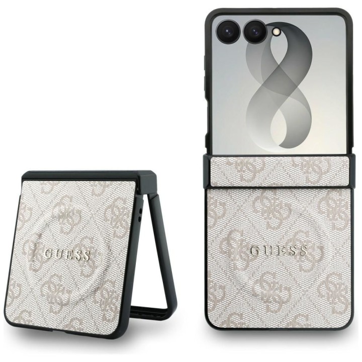 GUESS case for SAMSUNG GALAXY Z FLIP 8 compatible with MagSafe (4G Classic) pink