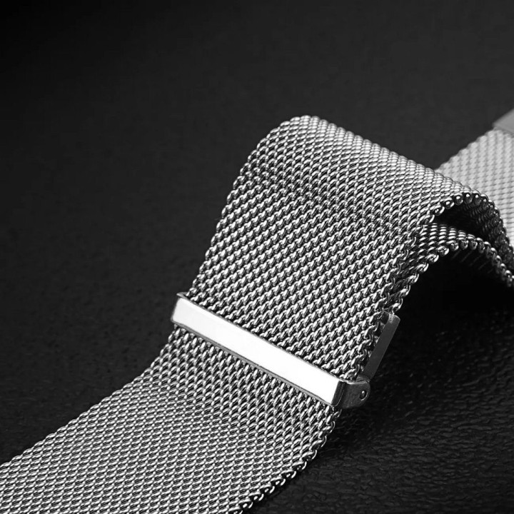 DUX DUCIS strap MILANESE magnetic stainless steel 20 mm silver