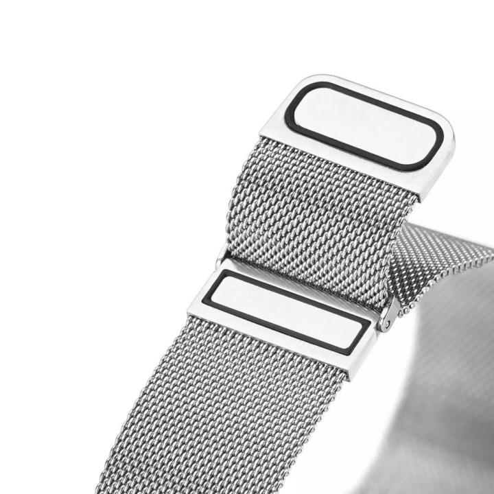 DUX DUCIS strap MILANESE magnetic stainless steel 20 mm silver