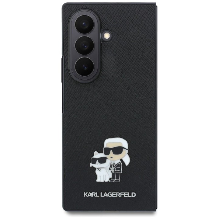 KARL LAGERFELD чохол для SAMSUNG GALAXY Z FOLD 8 ULTRA (Karl&Choupette Saffiano Pins) чорний
