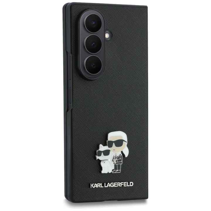 KARL LAGERFELD чехол для SAMSUNG GALAXY Z FOLD 8 ULTRA (Karl&Choupette Saffiano Pins) черный