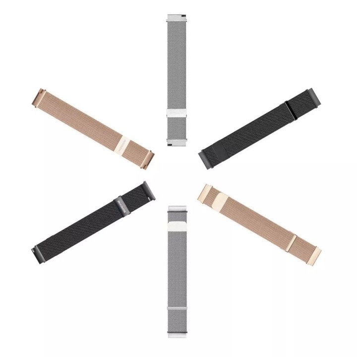 DUX DUCIS strap MILANESE magnetic stainless steel 20 mm silver