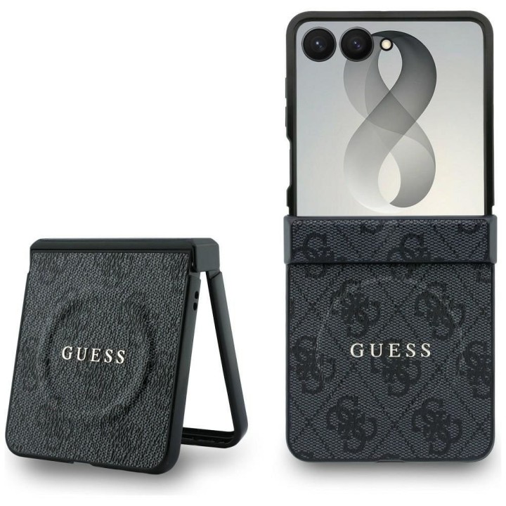 GUESS чехол для SAMSUNG GALAXY Z FLIP 8 совместимый с MagSafe (4G Classic) черный