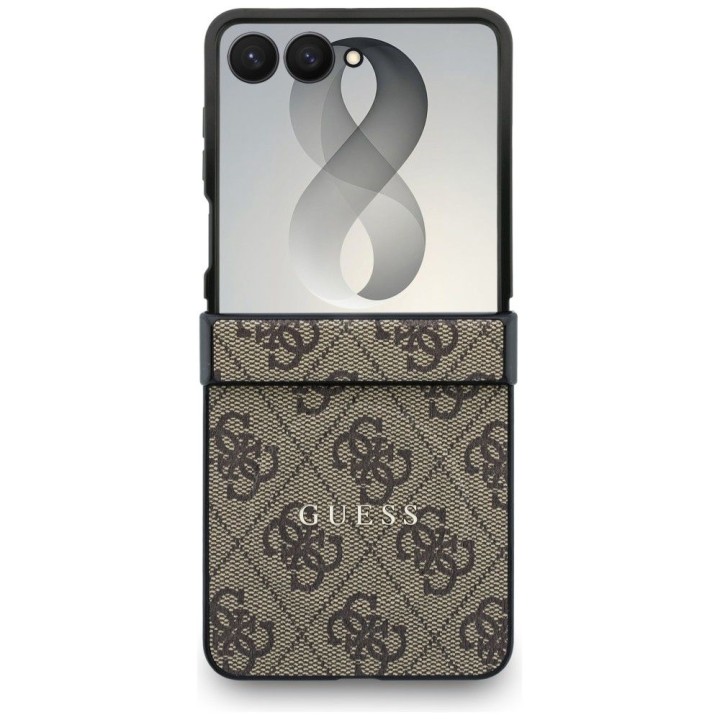 GUESS case for SAMSUNG GALAXY Z FLIP 8 compatible with MagSafe (4G Classic) brown