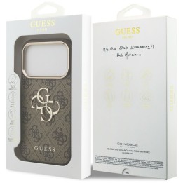 GUESS case for IPHONE 18 Pro Max / 17 Pro Max GUE005488 (PU W/ Big 4G Classic Logo) brown gold