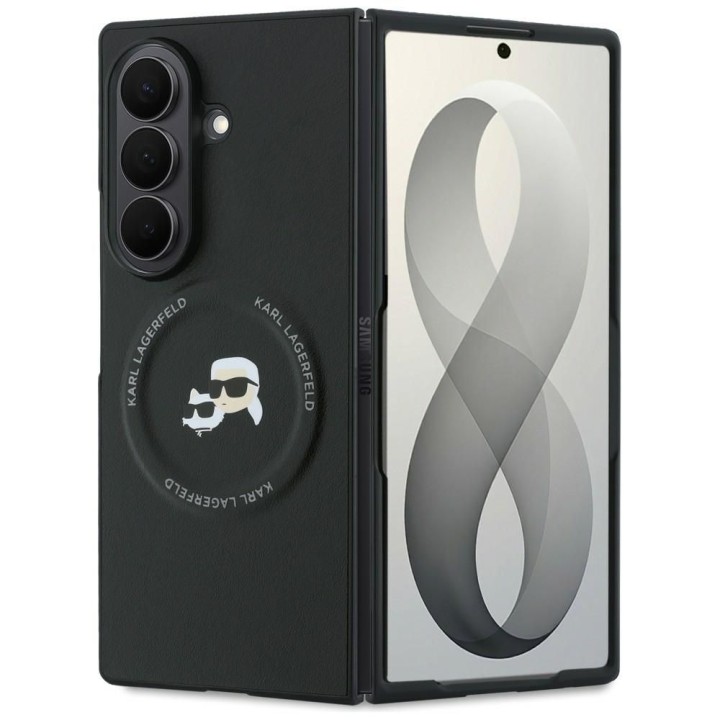 KARL LAGERFELD чохол для SAMSUNG GALAXY Z FOLD 8 ULTRA сумісний із MagSafe (Karl&Choupette Saffiano Pins) чорний