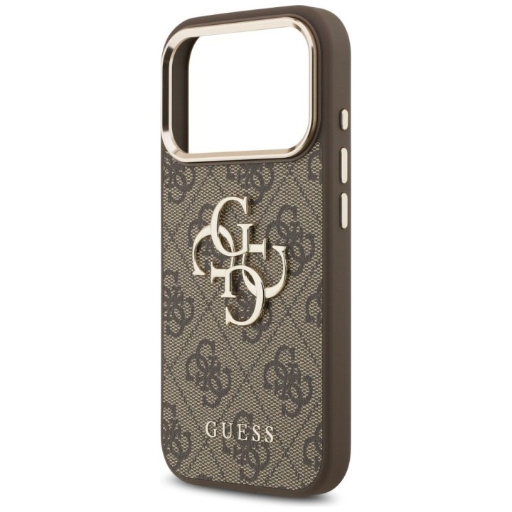 GUESS case for IPHONE 18 Pro Max / 17 Pro Max GUE005488 (PU W/ Big 4G Classic Logo) brown gold