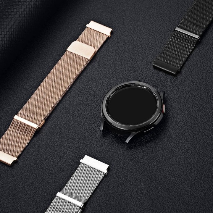 DUX DUCIS strap MILANESE magnetic stainless steel 22 mm black