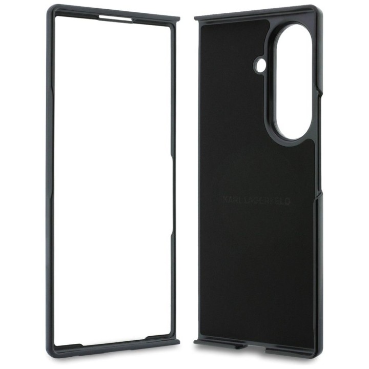 KARL LAGERFELD чехол для SAMSUNG GALAXY Z FOLD 8 ULTRA совместимый с MagSafe (Karl&Choupette Saffiano Pins) черный