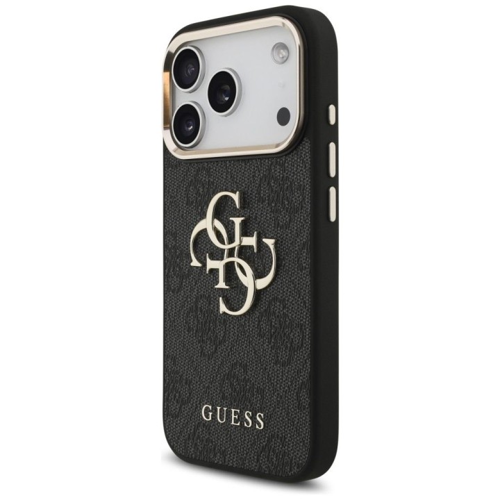 GUESS чохол для IPHONE 18 Pro / 17 Pro GUE005483 (PU W/ Big 4G Classic Logo) чорний золотий