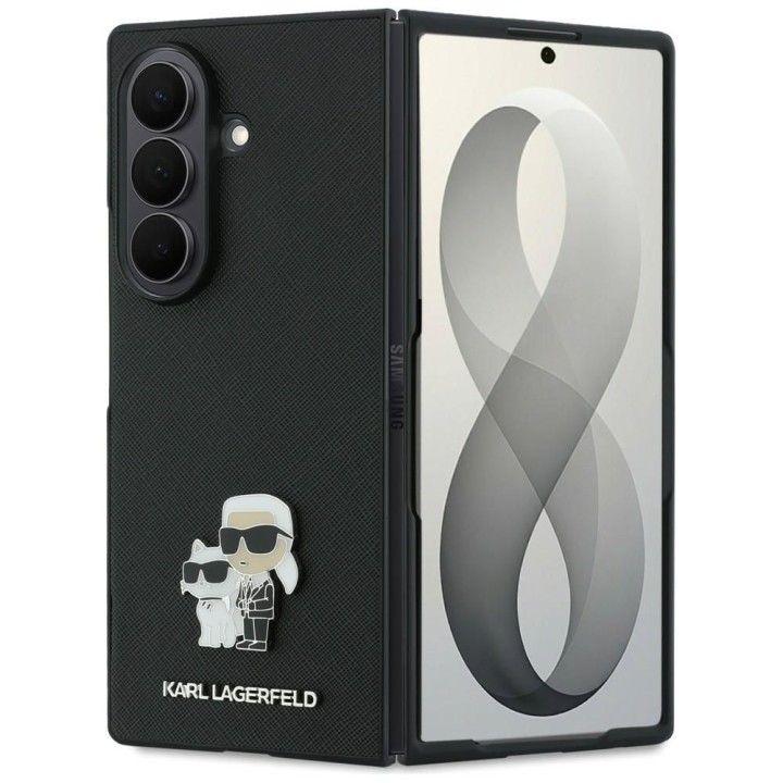 KARL LAGERFELD чохол для SAMSUNG GALAXY Z FOLD 8 ULTRA (Karl&Choupette Saffiano Pins) чорний