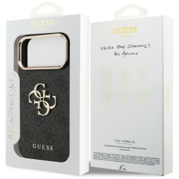 GUESS futerał do IPHONE 18 Pro Max / 17 Pro Max GUE005594 (PU W/ Big 4G Classic Logo) czarny złoty