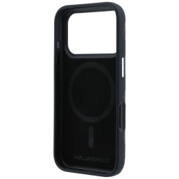 KARL LAGERFELD case for IPHONE 18 Pro/17 Pro compatible with Magsafe (Mono Resin Logo) black