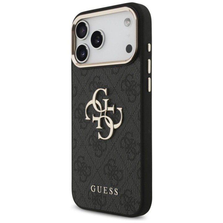 GUESS чохол для IPHONE 18 Pro Max / 17 Pro Max GUE005594 (PU W/ Big 4G Classic Логотип) чорний золотий