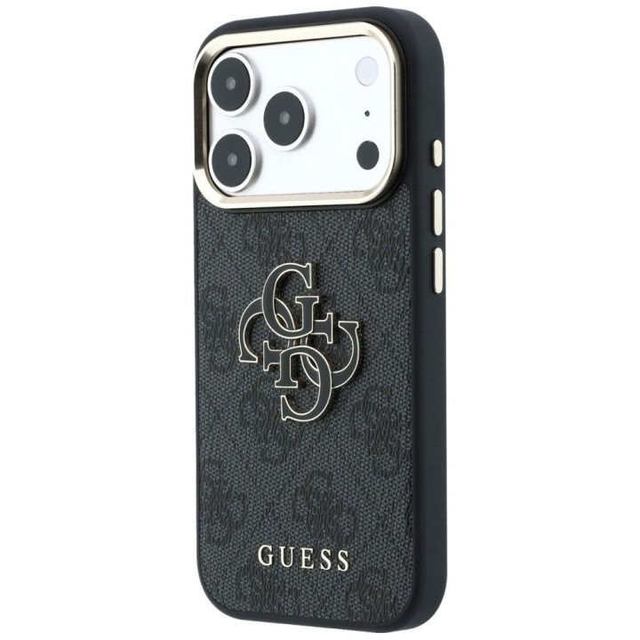 GUESS чехол для IPHONE 18 Pro / 17 Pro GUE005481 (PU FW Resin Логотип) черный