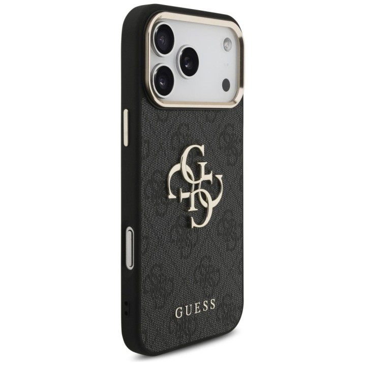 GUESS futerał do IPHONE 18 Pro Max / 17 Pro Max GUE005594 (PU W/ Big 4G Classic Logo) czarny złoty