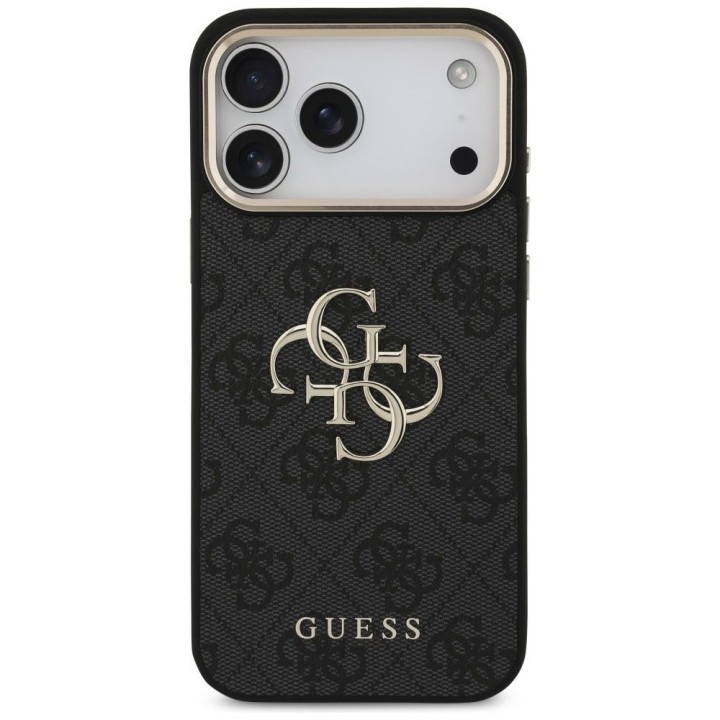 GUESS futerał do IPHONE 18 Pro Max / 17 Pro Max GUE005594 (PU W/ Big 4G Classic Logo) czarny złoty