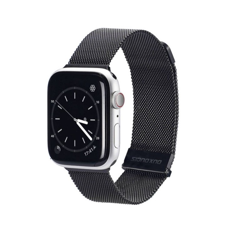 DUX DUCIS ремінець MILANESE магнітний з нержавіючої сталі для Apple Watch 38 / 40 / 41 mm чорний