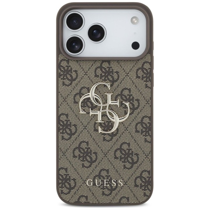 GUESS case for IPHONE 18 Pro / 17 Pro GUE005601 (4G PU Big Logo) brown