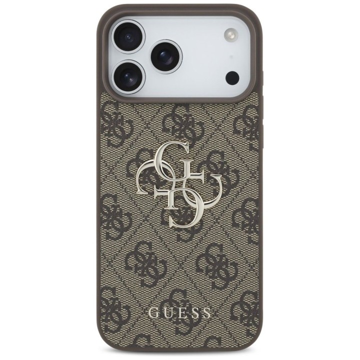 GUESS чехол для IPHONE 18 Pro Max / 17 Pro Max GUE005598 (4G PU Big Логотип) коричневый