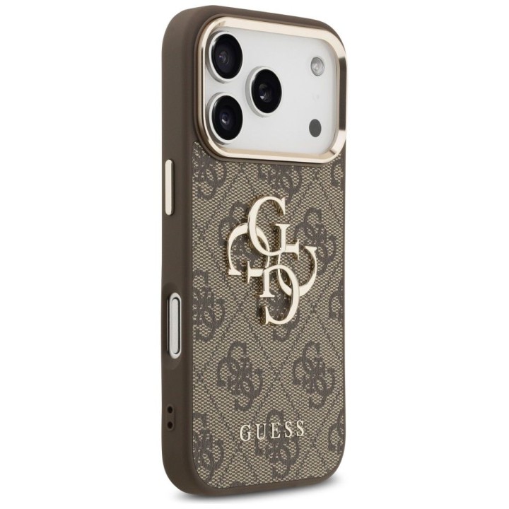 GUESS case for IPHONE 18 Pro / 17 Pro GUE005483 (PU W/ Big 4G Classic Logo) brown gold