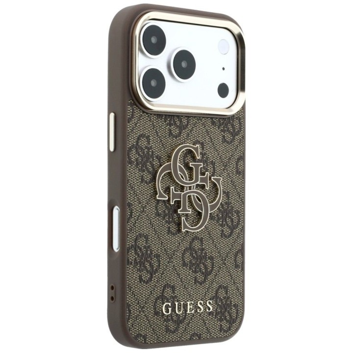 GUESS case for IPHONE 18 Pro/17 Pro (Big Resin Logo 4G) brown