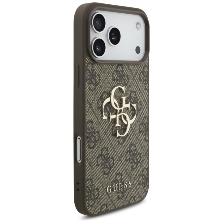 GUESS чехол для IPHONE 18 Pro Max / 17 Pro Max GUE005598 (4G PU Big Logo) коричневый
