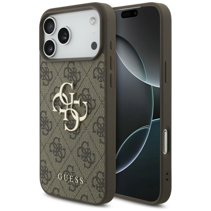 GUESS case for IPHONE 18 Pro Max / 17 Pro Max GUE005598 (4G PU Big Logo) brown