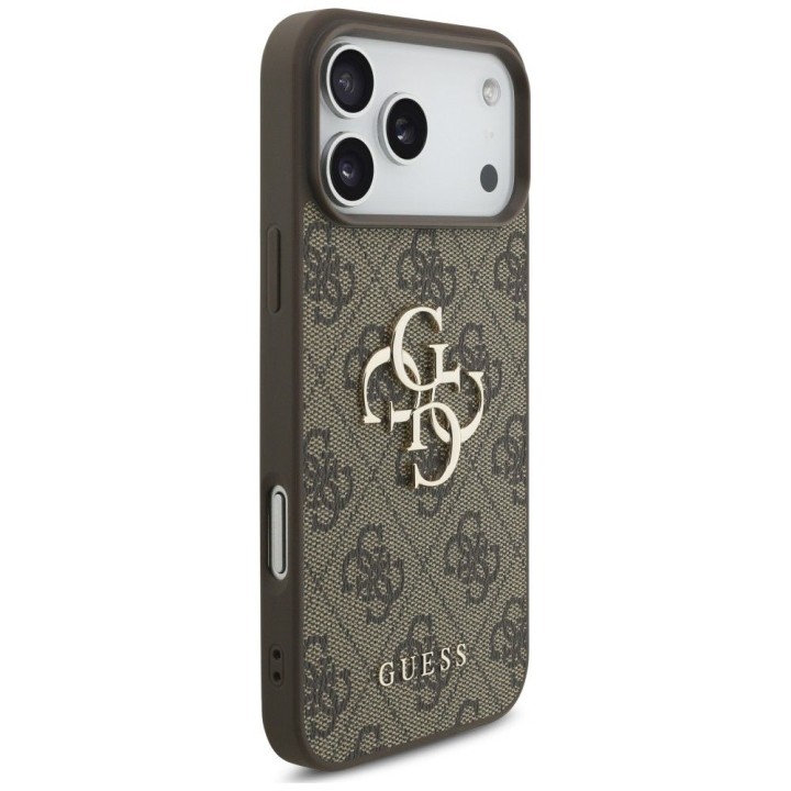 GUESS case for IPHONE 18 Pro / 17 Pro GUE005601 (4G PU Big Logo) brown