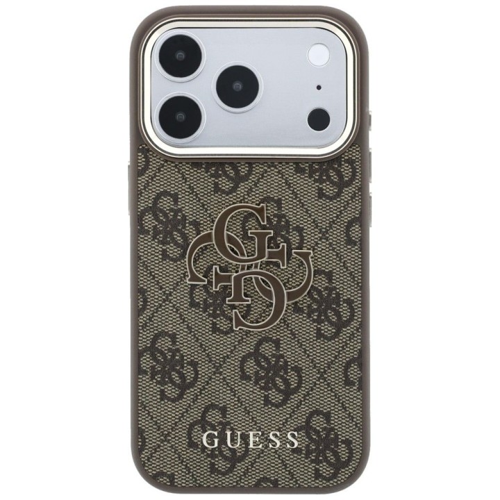 GUESS case for IPHONE 18 Pro/17 Pro (Big Resin Logo 4G) brown