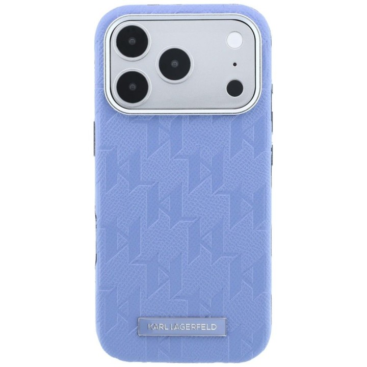 KARL LAGERFELD чехол для IPHONE 18 Pro/17 Pro совместимый с MagSafe (Mono Resin Logo) голубой