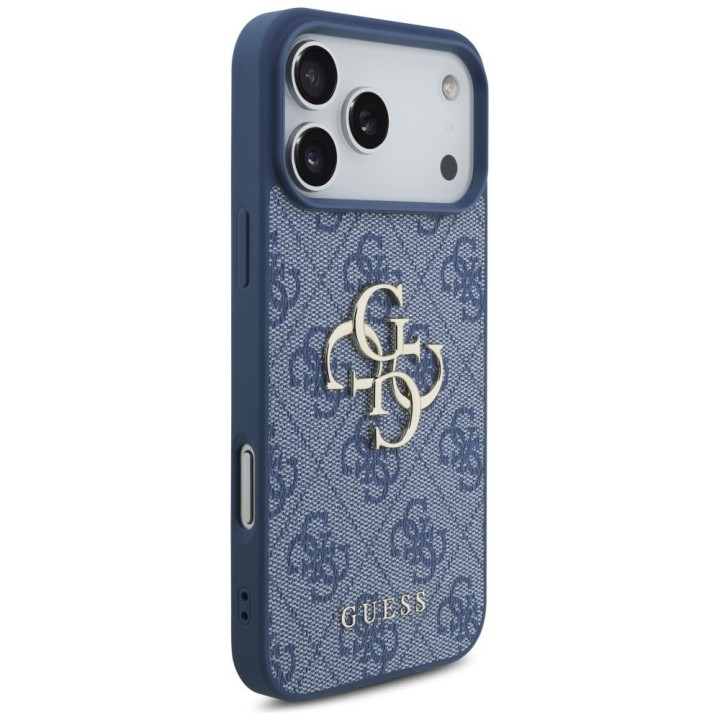 GUESS чехол для IPHONE 18 Pro Max/17 Pro Max (4G Big Логотип) синий