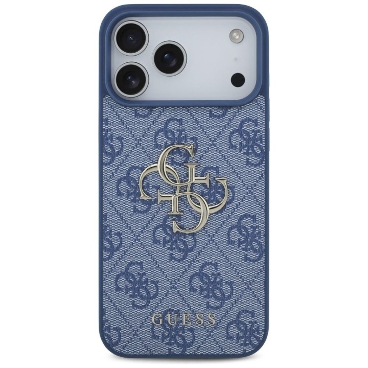 GUESS чехол для IPHONE 18 Pro Max/17 Pro Max (4G Big Логотип) синий