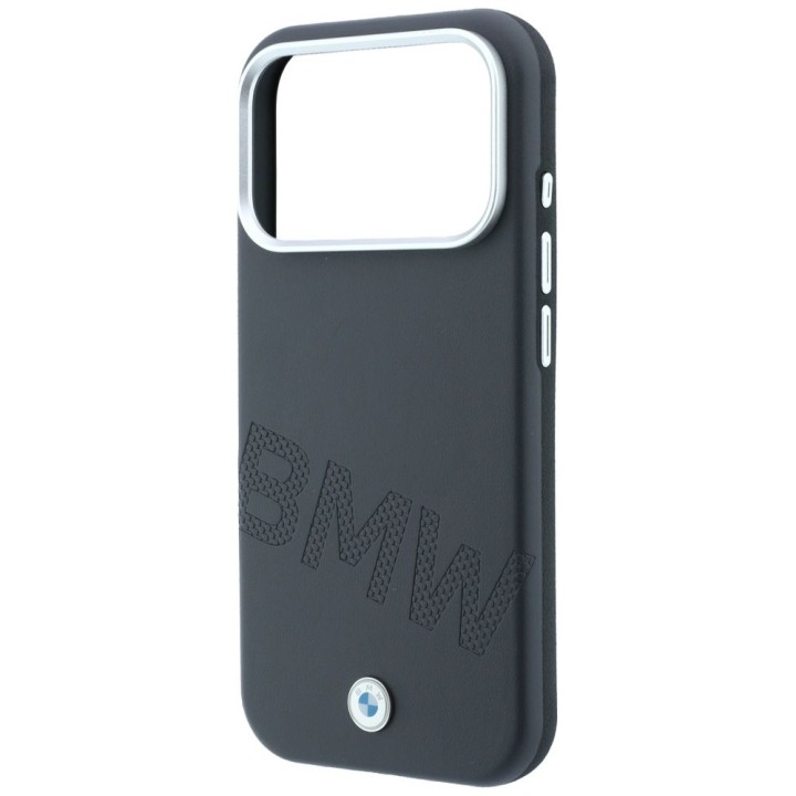 BMW futerał do IPHONE 18 Pro Max/17 Pro Max kompatybilny z MagSafe (Sign Inclined Deboss Letters) szary