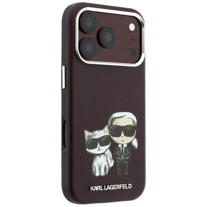 KARL LAGERFELD чехол для IPHONE 18 Pro /17 Pro совместимый с Magsafe (Bodies Sketch) бордовый