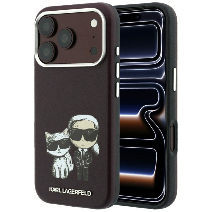 KARL LAGERFELD чохол для IPHONE 18 Pro /17 Pro сумісний із MagSafe (Bodies Sketch) бордовий