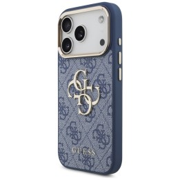 GUESS чехол для IPHONE 18 Pro /17 Pro (Big Classic Logo 4G) синий