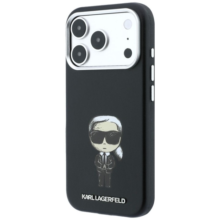 KARL LAGERFELD чехол для IPHONE 18 Pro/ 17 Pro совместимый с Magsafe (Smooth Ikonik Sketch) черный