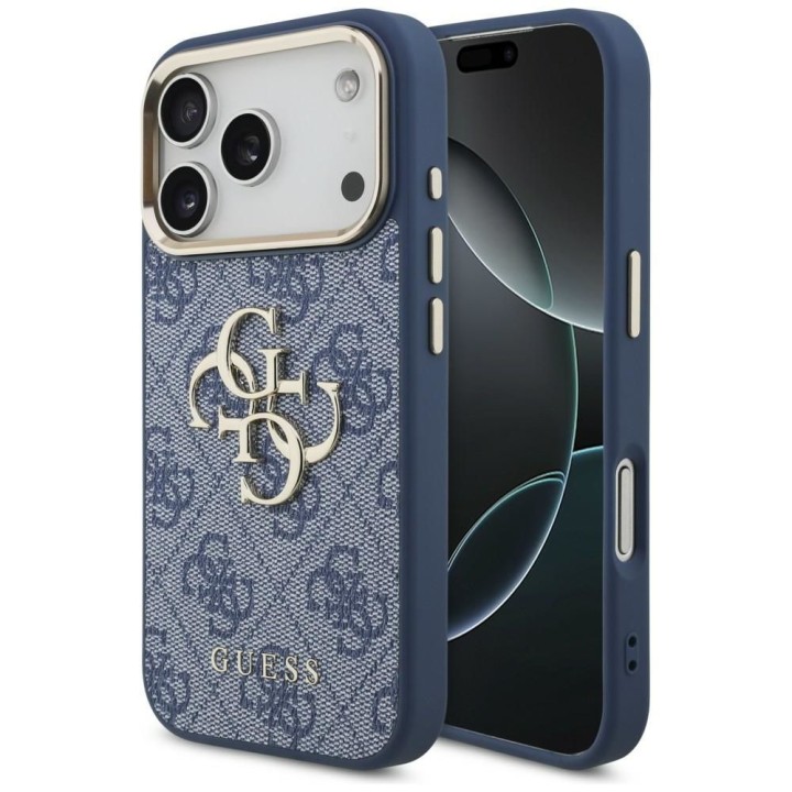 GUESS case for IPHONE 18 Pro /17 Pro (Big Classic Logo 4G) blue