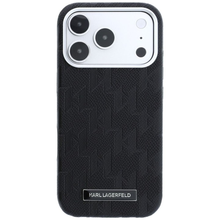 KARL LAGERFELD case for IPHONE 18 Pro Max/17 Pro Max compatible with Magsafe (Mono Resin Logo) black