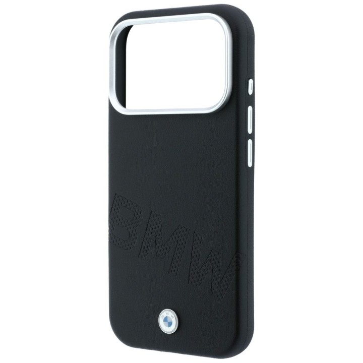 BMW futerał do IPHONE 18 Pro/17 Pro kompatybilny z MagSafe (Sign Inclined Deboss Letters) czarny