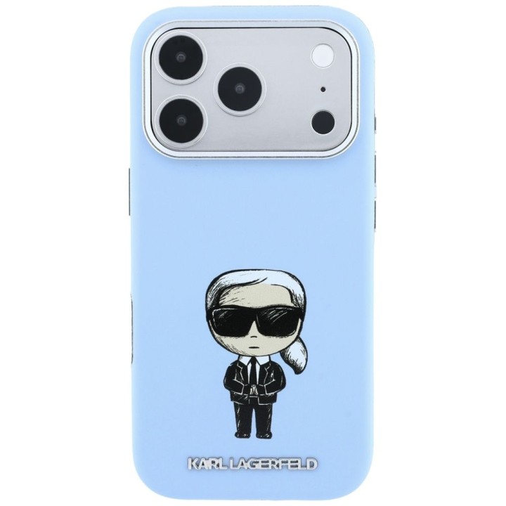 KARL LAGERFELD чохол для IPHONE 18 Pro/ 17 Pro сумісний з Magsafe (Smooth Ikonik Sketch) блакитний