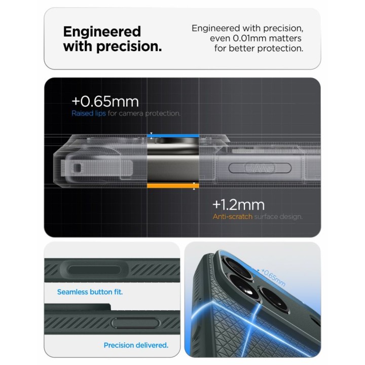 SPIGEN case LIQUID AIR for IPHONE 18 Pro / 17 Pro abyss green