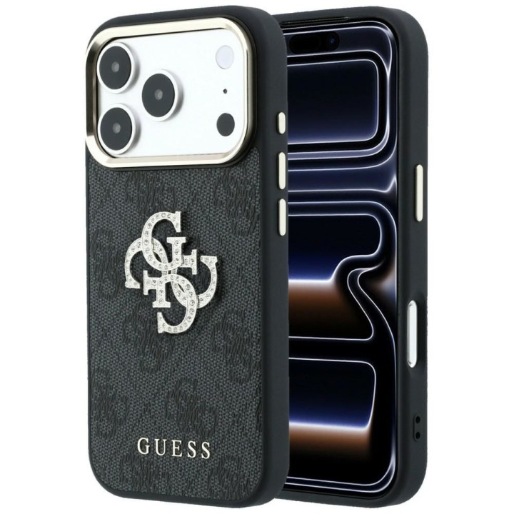 GUESS чохол для IPHONE 18 Pro /17 Pro (Big Strass Logo 4G) коричневий